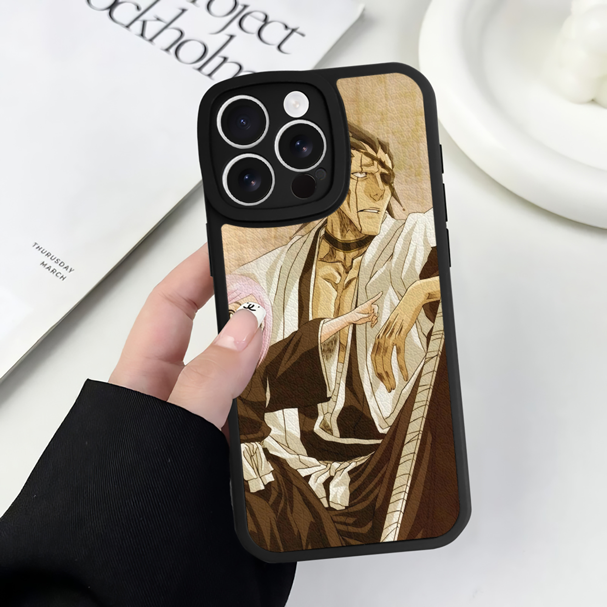 （画像用） ブリーチ BLEACH 【iPhone 16シリーズ対応】シリコンスマホケース（レザー調） 材質：シリコン
